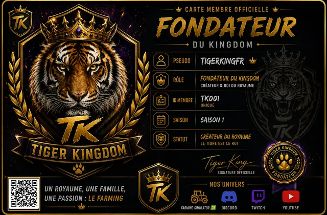 Carte officielle TigerKingFR