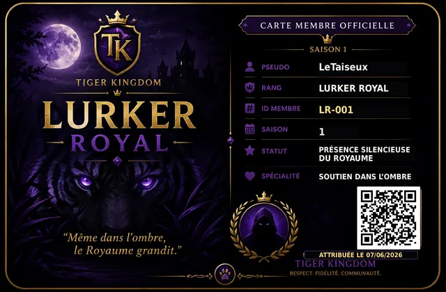 Carte Lurker Royal LeTaiseux