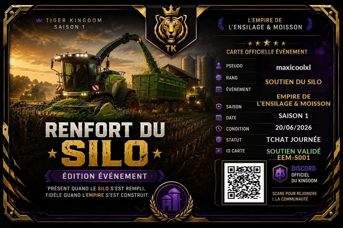 Carte officielle maxicoolxl